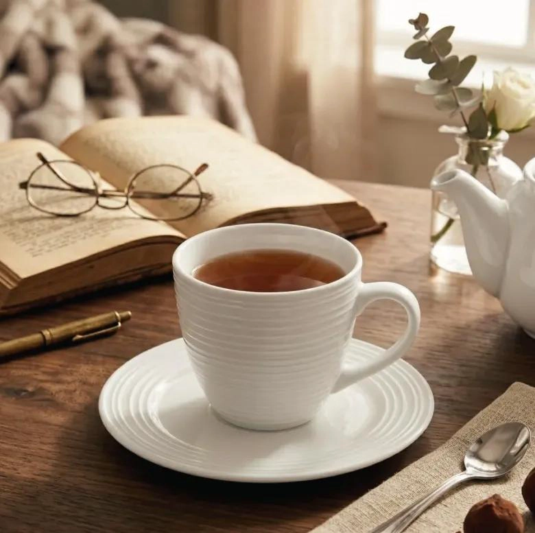 SET DE TE  6 TAZAS DE PORCELANA ESTILO LONDON - 2