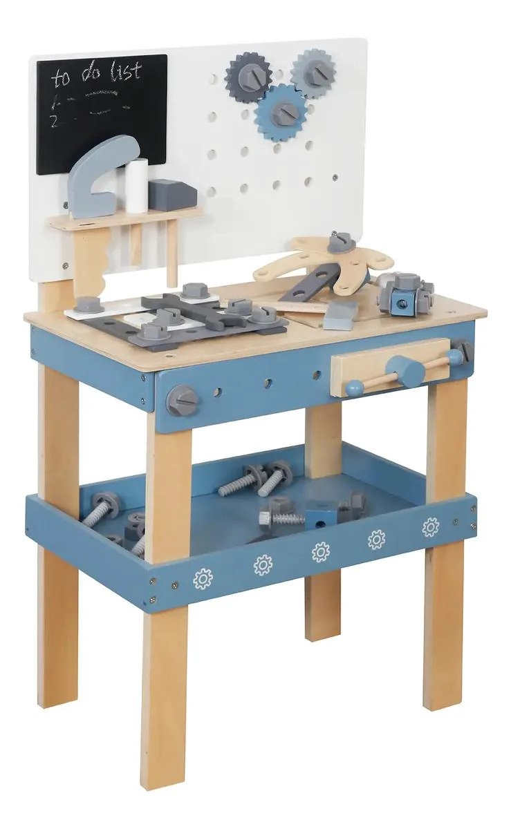 JUEGO DE CONSTRUCCION CON HERRAMIENTAS DE MADERA PARA NIÑ - 1