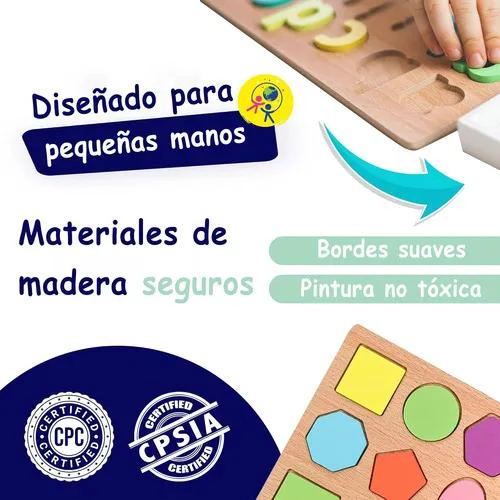 PACK 11 JUGUETES DIDACTICOS DE MADERA MONTESSORI - 5