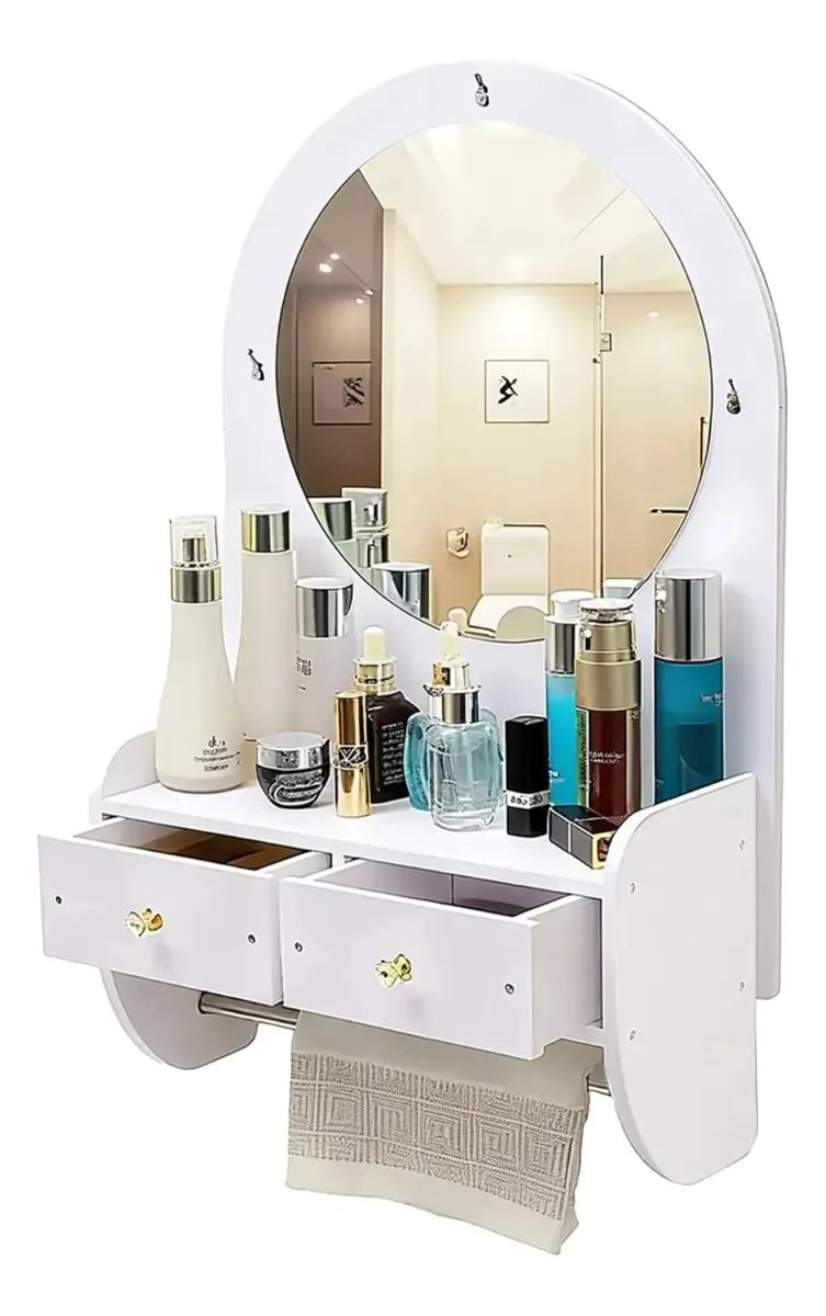 REPISA ORGANIZADORA PARA BAÑO CON ESPEJO Y CAJONES - 2