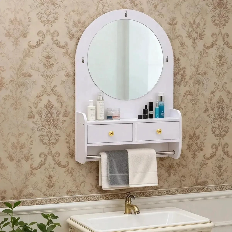 REPISA ORGANIZADORA PARA BAÑO CON ESPEJO Y CAJONES - 3