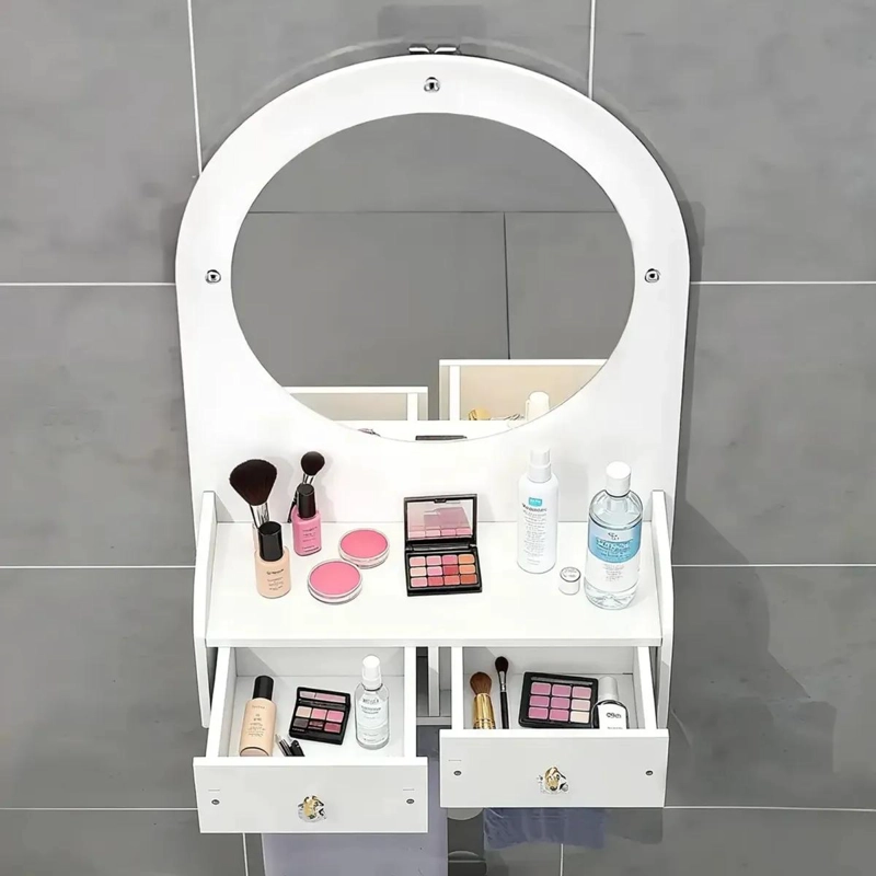 REPISA ORGANIZADORA PARA BAÑO CON ESPEJO Y CAJONES - 5