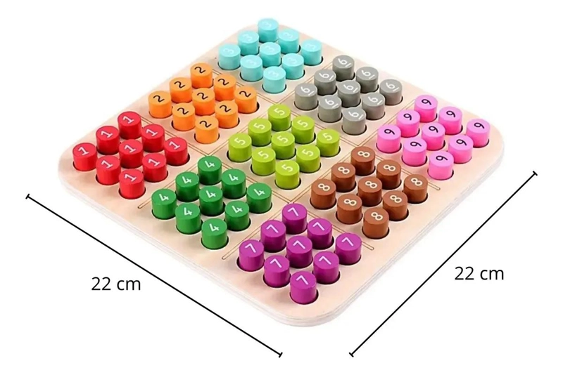 JUEGO DE MESA SUDOKU DE MADERA LOGICA MATEMATICA - 4