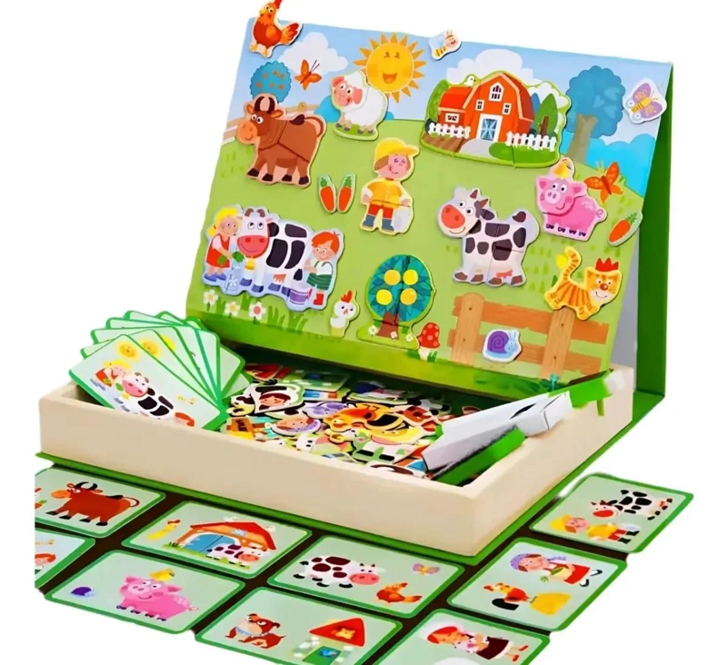 JUEGO PUZZLE IMANTADO ANIMALES DE LA GRANJA DIDACTICO - 3