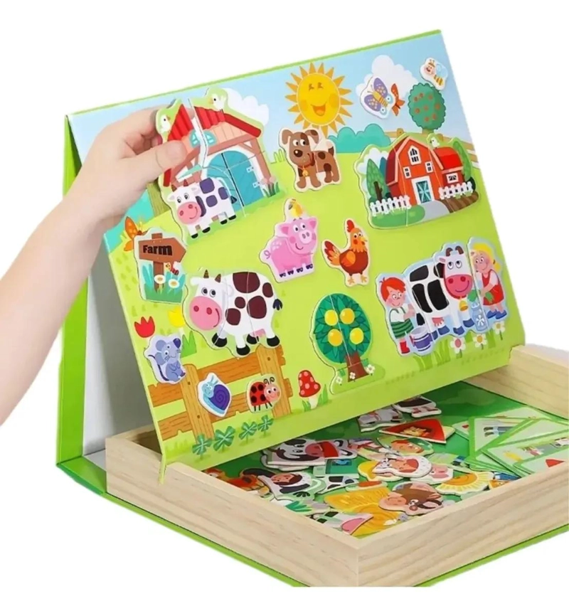 JUEGO PUZZLE IMANTADO ANIMALES DE LA GRANJA DIDACTICO - 5