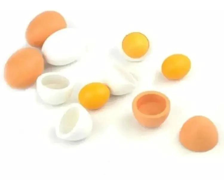 SET DE 6 HUEVOS DE MADERA DIDACTICOS PARA NIÑOS - 3