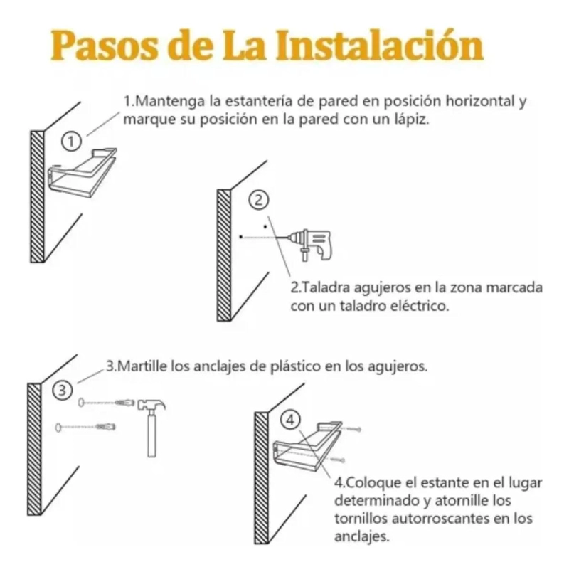 KIT DE 2 REPISAS FLOTANTES PARA PARED - 3