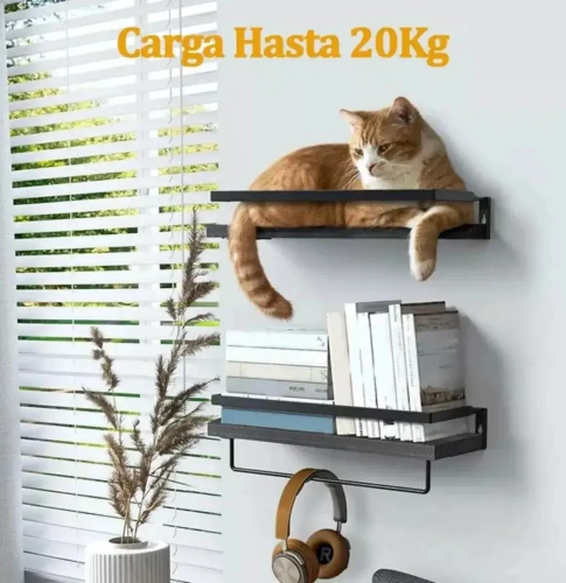 KIT DE 2 REPISAS FLOTANTES PARA PARED - 5