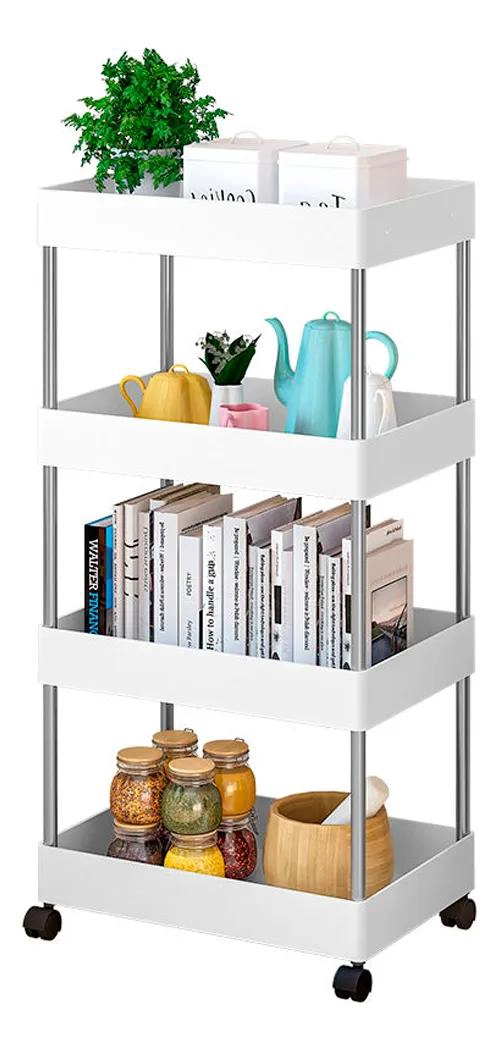 CARRITO ORGANIZADOR DE BAÑO 4 NIVELES CON RUEDAS - 2