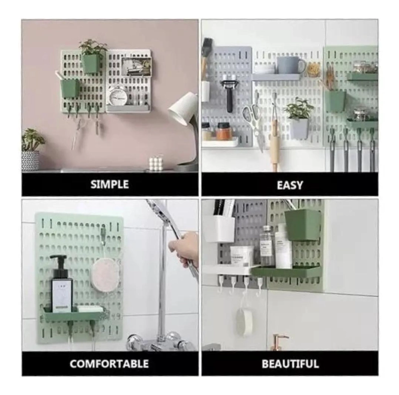 ORGANIZADOR DE PARED MULTIPLE PARA HOGAR - 4