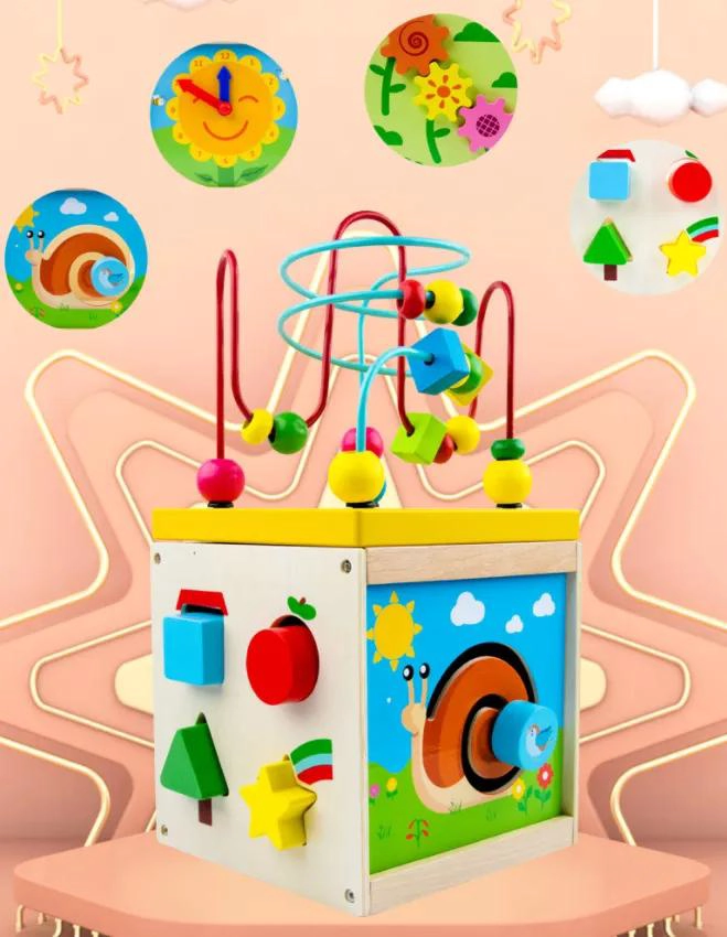 CAJA MONTESSORI 5 EN 1 CON CUENTAS PARA NIÑOS - 5