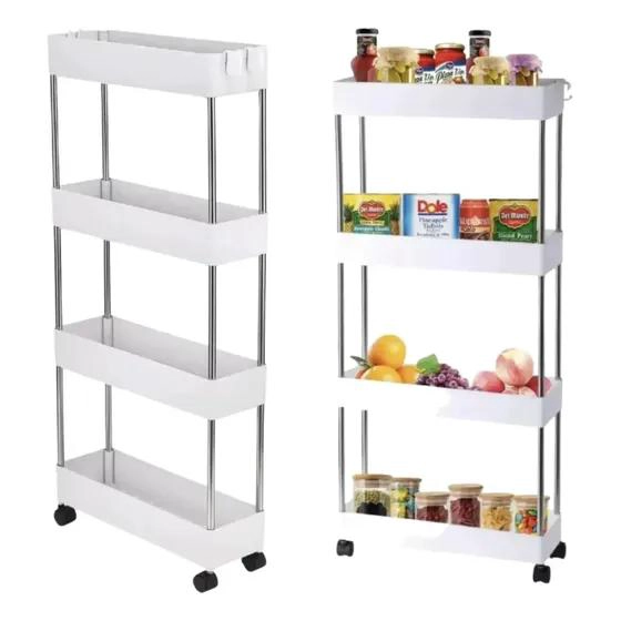 CARRITO ORGANIZADOR 4 NIVELES CON RUEDAS PARA COCINA Y BA - 2