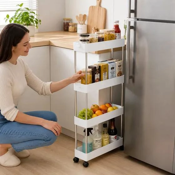 CARRITO ORGANIZADOR 4 NIVELES CON RUEDAS PARA COCINA Y BA - 3