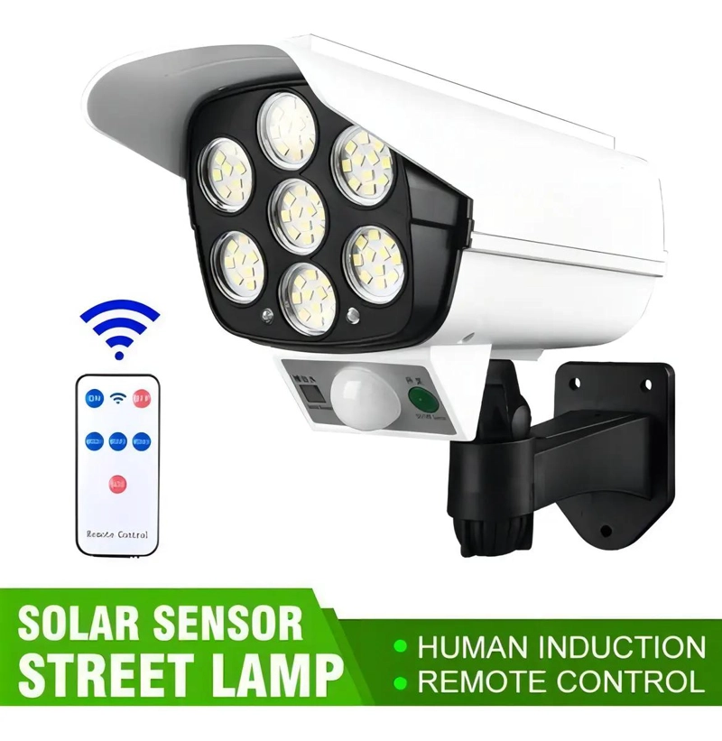 FOCO SOLAR CON SENSOR DE MOVIMIENTO Y CONTROL REMOTO - 1