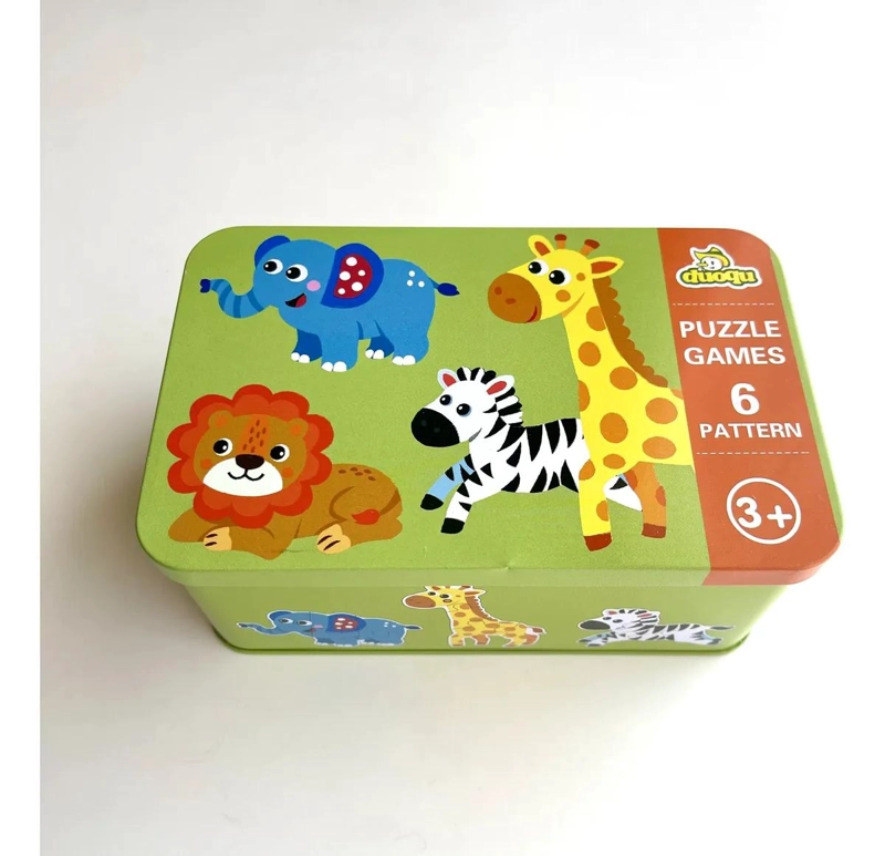 PUZZLE DE ANIMALES DE LA SELVA PARA NIÑOS 6 FIGURAS - 2