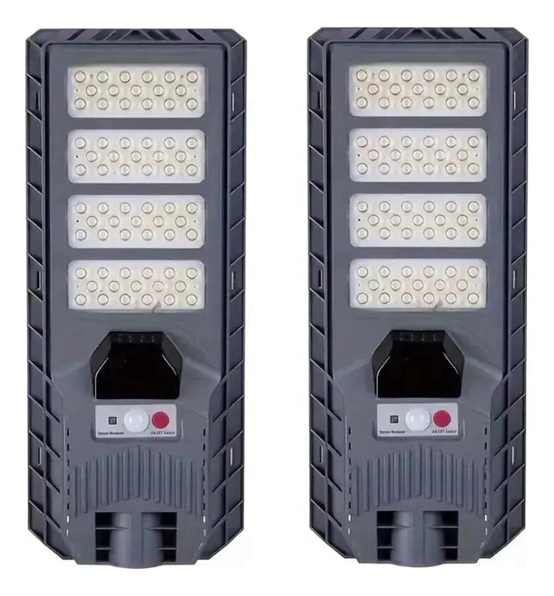 FOCO LAMPARA SOLAR LED 400W EXTERIOR CON SENSOR - 1