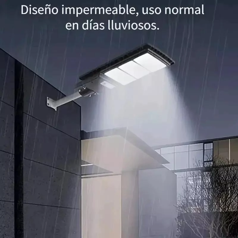 FOCO LAMPARA SOLAR LED 400W EXTERIOR CON SENSOR - 2