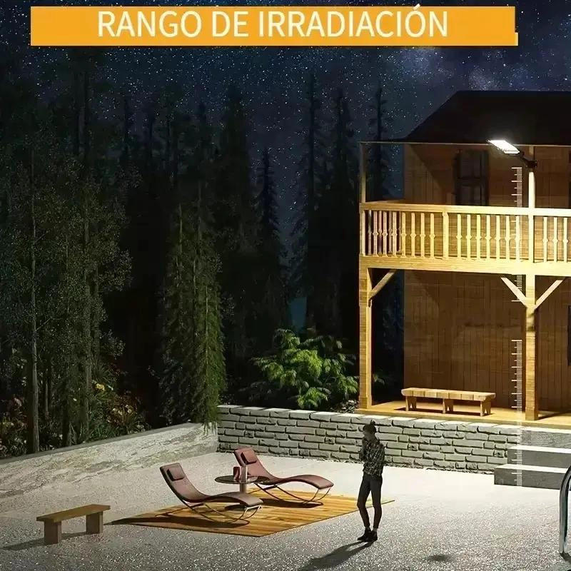FOCO LAMPARA SOLAR LED 400W EXTERIOR CON SENSOR - 4