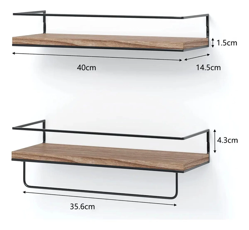 REPISAS FLOTANTES MODERNAS DE MADERA PARA DORMITORIO - 5