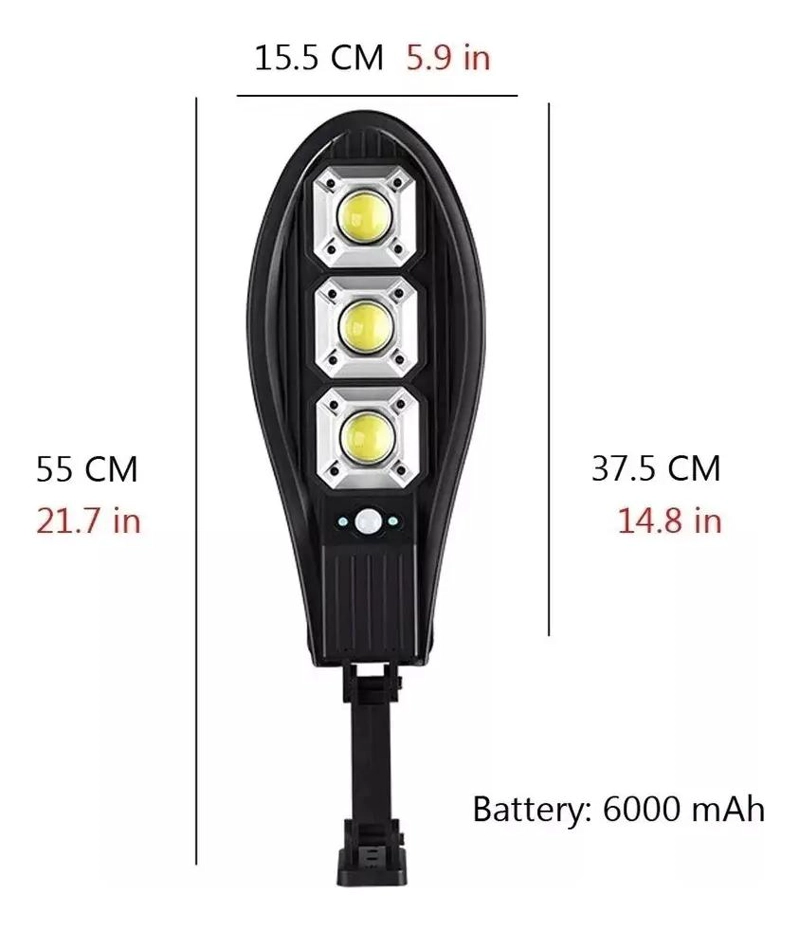 LUMINARIA SOLAR PARA EXTERIOR CON SENSOR 500W - 3