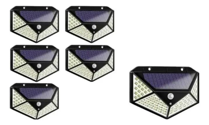 PACK 6 FOCOS SOLARES EXTERIORES 100 LED - 3