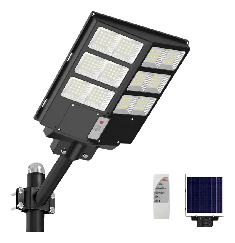 FOCO LED SOLAR 600W CON SENSOR DE MOVIMIENTO PARA EXTERIO - 1