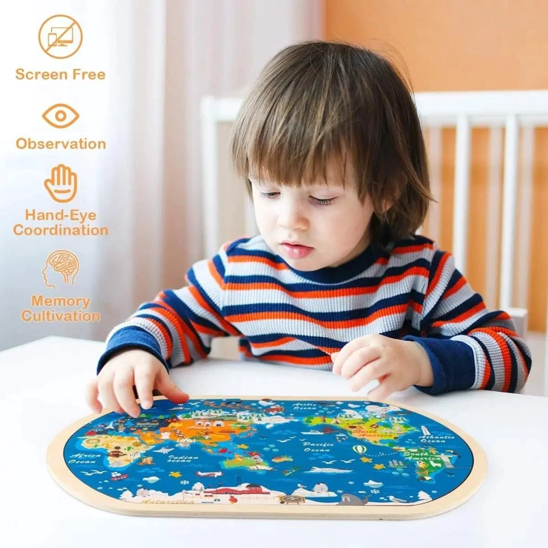 PUZZLE MAPA MUNDIAL CONTINENTES 40 PIEZAS - 2