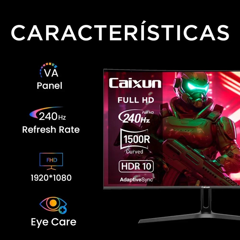 MONITOR CURVO 27' FHD 240HZ VA PARA JUEGOS - 2