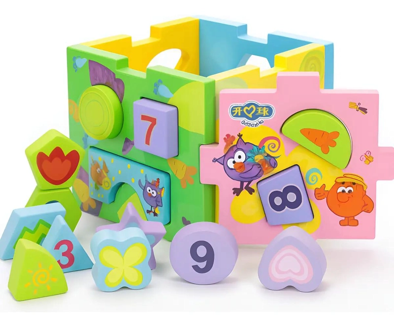 CUBO CLASIFICADOR DE FIGURAS PARA NIÑOS - 1