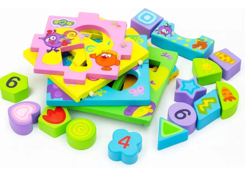 CUBO CLASIFICADOR DE FIGURAS PARA NIÑOS - 2