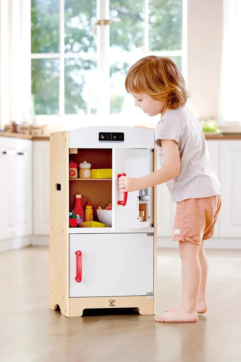 REFRIGERADOR DE MADERA PARA JUEGOS INFANTILES - 4