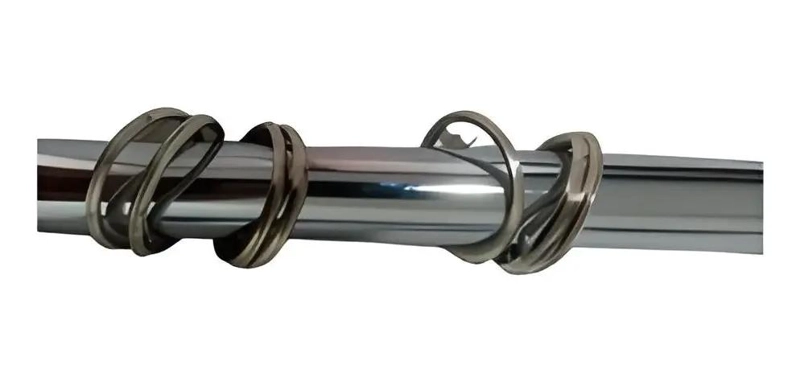 ARO DE METAL CROMADO PARA CORTINA - 3