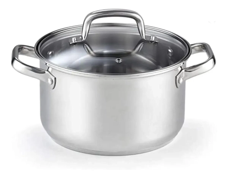 CACEROLA DE ACERO INOXIDABLE 18 CM 2 LITROS - 1