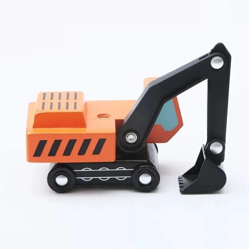 CAMION EXCAVADORA DE MADERA DIDACTICO PARA NIÑOS - 5