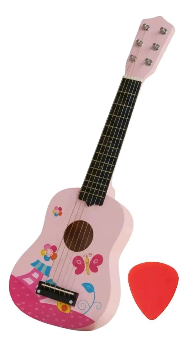 GUITARRA DE MADERA DIDACTICA PARA NIÑOS - 1