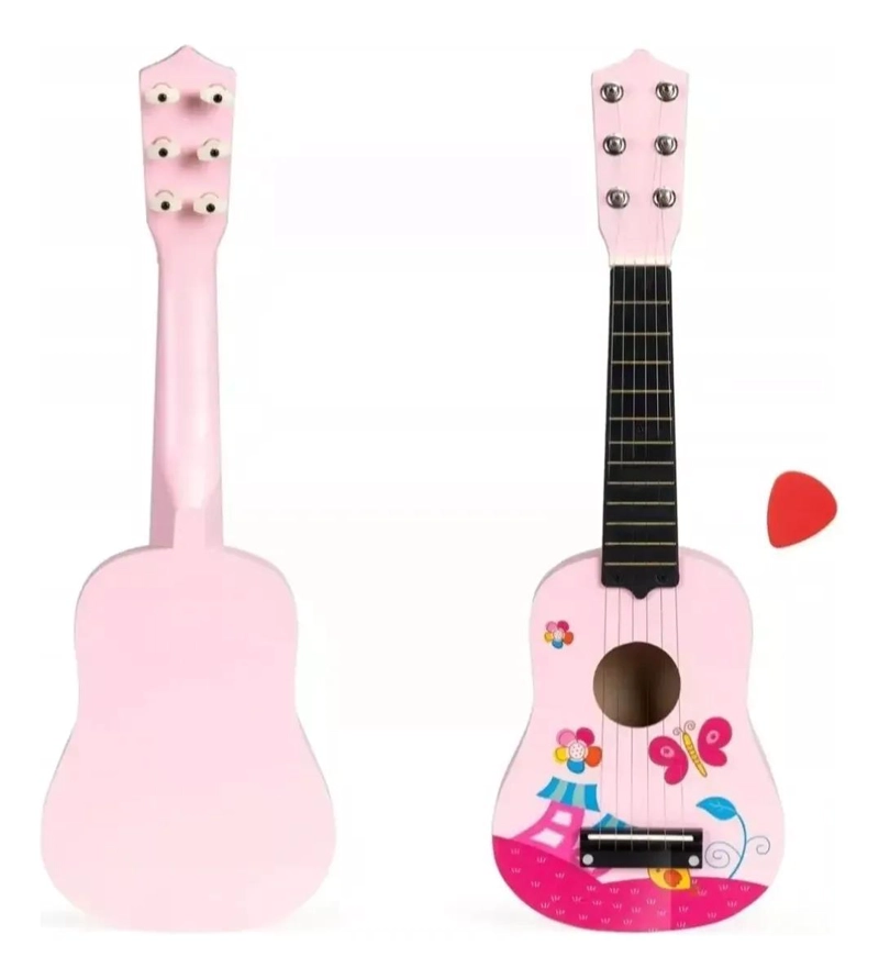 GUITARRA DE MADERA DIDACTICA PARA NIÑOS - 3