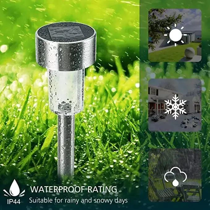 PACK 12 ESTACAS SOLARES IMPERMEABLES PARA JARDIN - 3