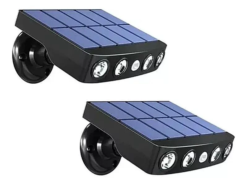 PACK 2 FOCOS SOLARES LED PARA JARDIN CON SENSOR - 1
