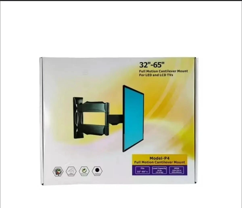 SOPORTE DE PARED AJUSTABLE PARA TV 32 A 55 PULGADAS NEGRO - 3