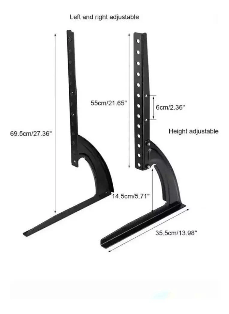 SOPORTE BASE PARA TV DE 37 A 75 PULGADAS NEGRO - 2
