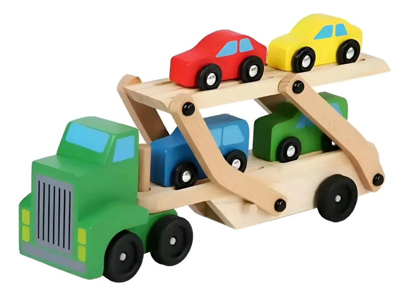 CAMION DE JUGUETE CON AUTOS INCLUIDOS - 1
