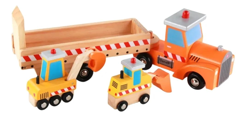 CAMION DE CARGA CON MAQUINAS EDUCATIVAS MONTESSORI - 1