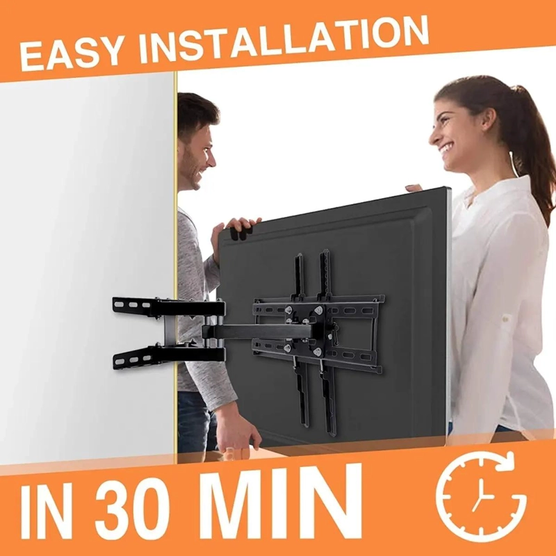 SOPORTE PARA TV DOBLE BRAZO 20 A 60 PULGADAS NEGRO - 3