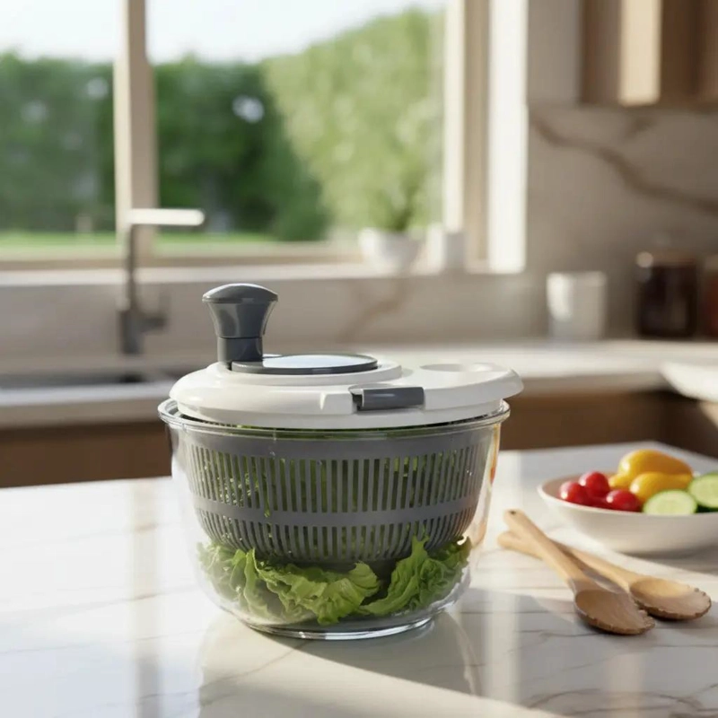 CENTRIFUGADOR SECADOR DE LECHUGA Y VERDURAS DE 5 LITROS - 1