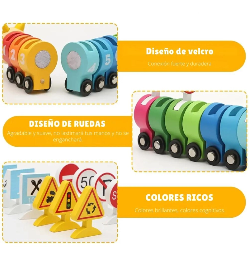 JUGUETE EDUCATIVO MONTESSORI ORUGA DE TRANSITO - 4