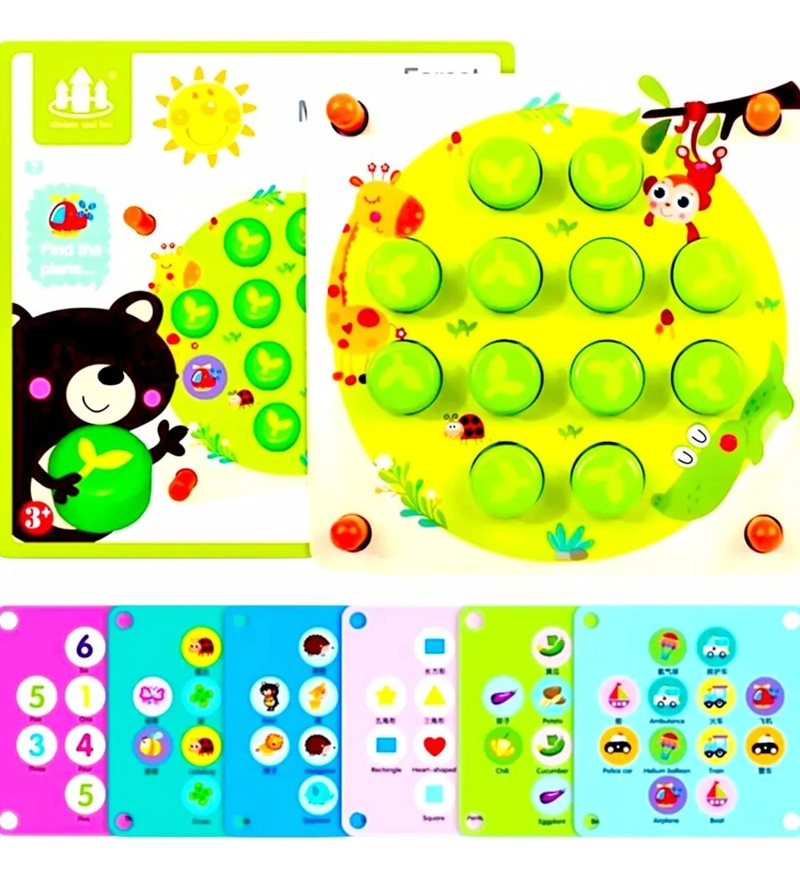 JUEGO DIDACTICO DE MEMORIA EN MADERA PARA NIÑOS - 3