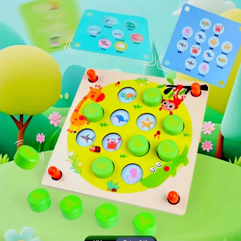 JUEGO DIDACTICO DE MEMORIA EN MADERA PARA NIÑOS - 5