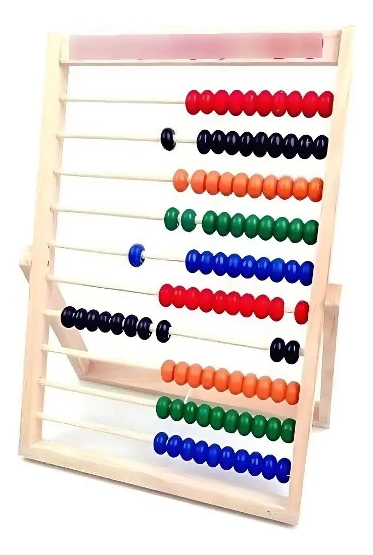 ABACO ARITME TICO DE MADERA PARA NIÑOS 10 FILAS - 3