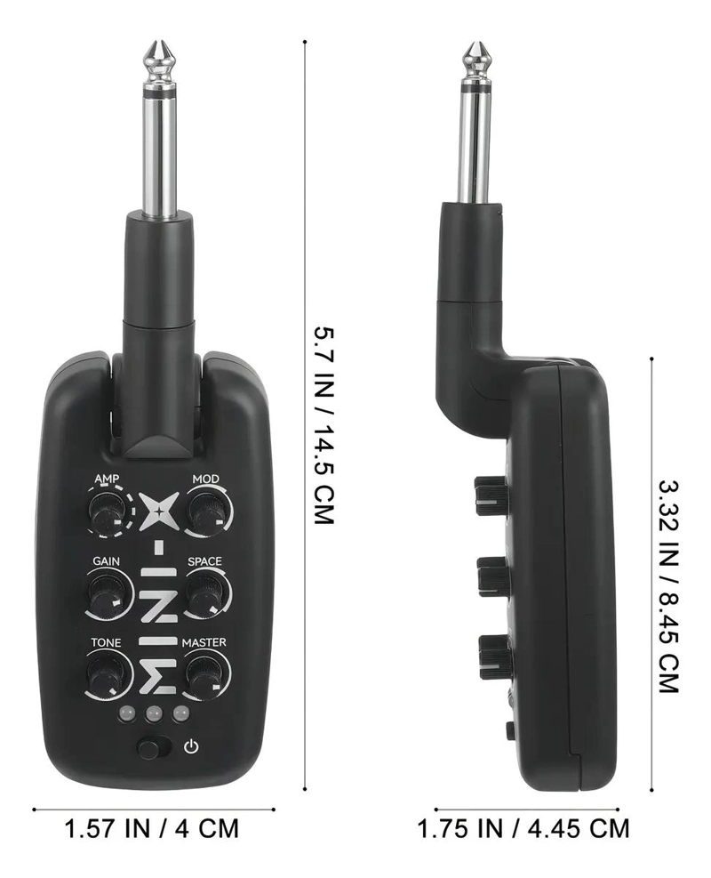 AMPLIFICADOR MINI PARA AURICULARES Y GUITARRA - 2