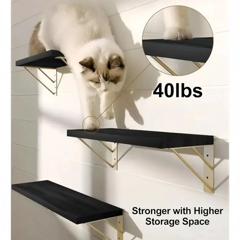 REPISAS FLOTANTES DE MADERA MULTIPROPOSITO PARA BAÑO - 4